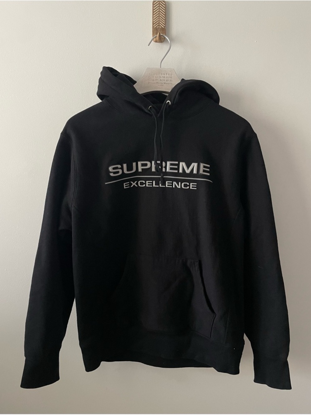 Supreme Reflective Excellence Hooded Sweatshirt Black Medium FW17 Fall Winter